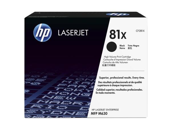 Toner HP CF281X 25K sort Toner LaserJet M605/ M606/ M625/ M630 